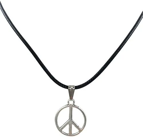Lady Triangle Pendant Necklace Black Leather Cord Choker for Women Teen Girls Birthday Gift (A, One Size)