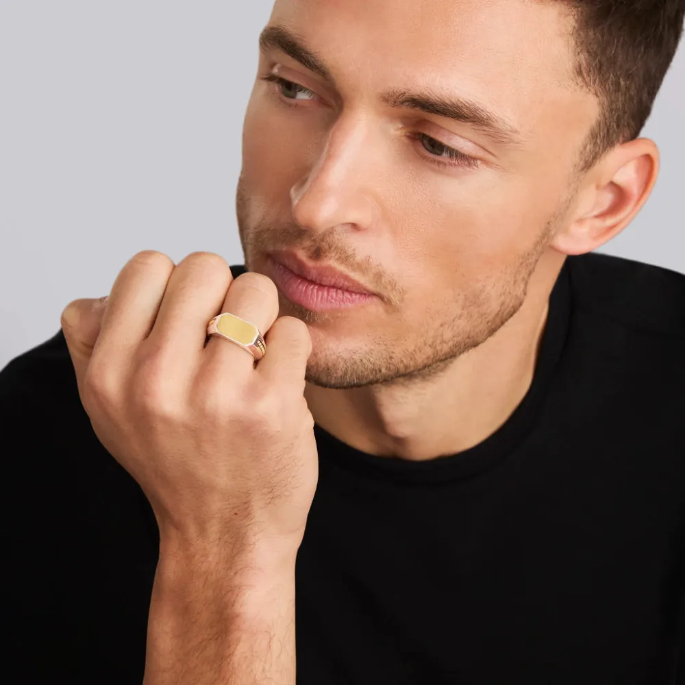 Lagos Anthem Two-Tone Octagon Ring