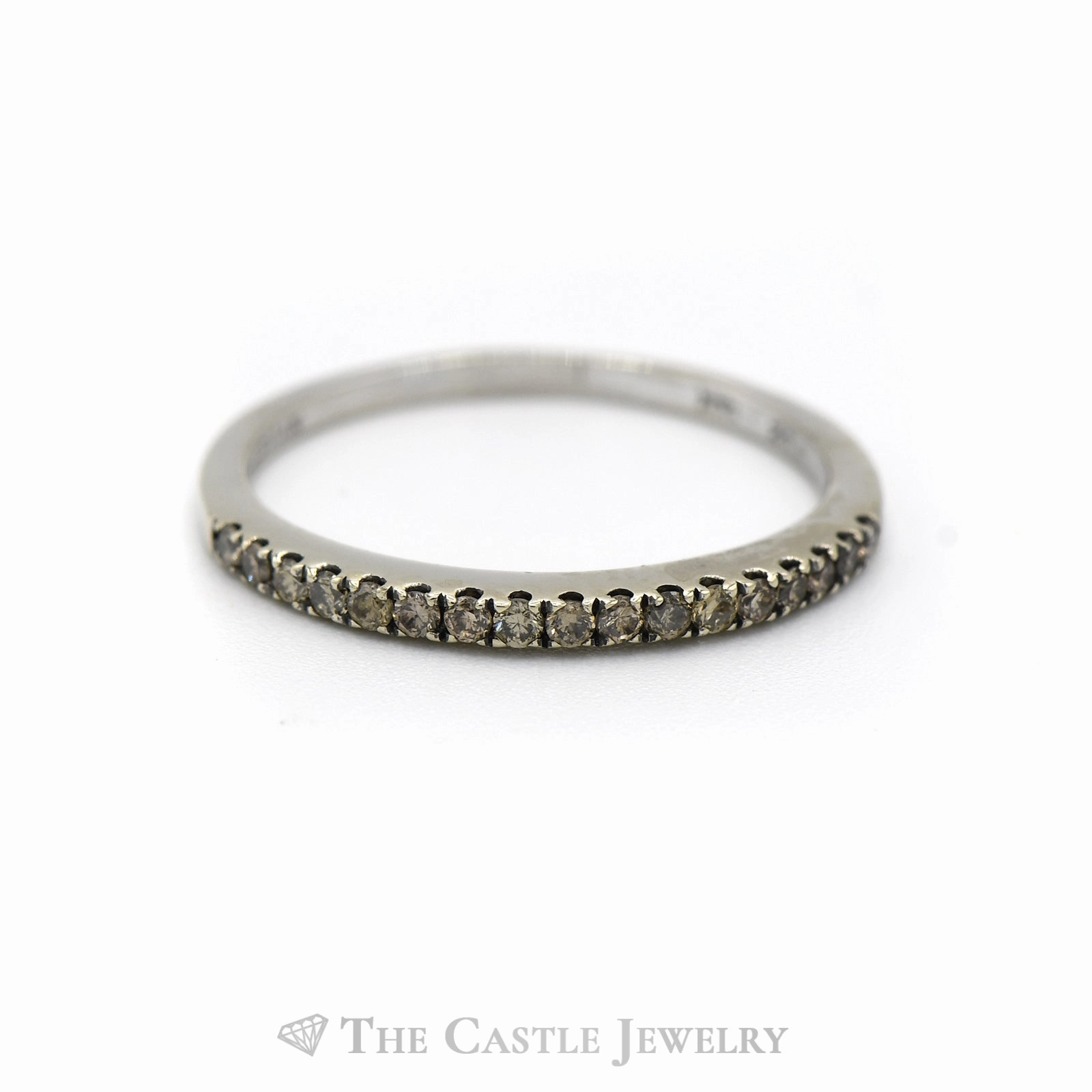 Le Vian Chocolate Diamond Wedding Band in 14KT White Gold Refined Harmony Luxury Art