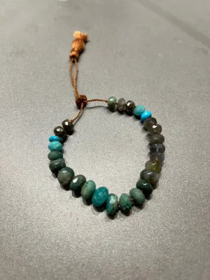 Lena Skadegard Multi Stone Tassel Bracelet