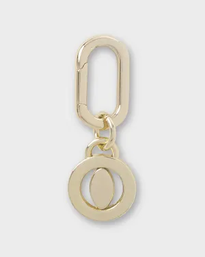 Letter O Charm With Oval Hinge Ring Clip