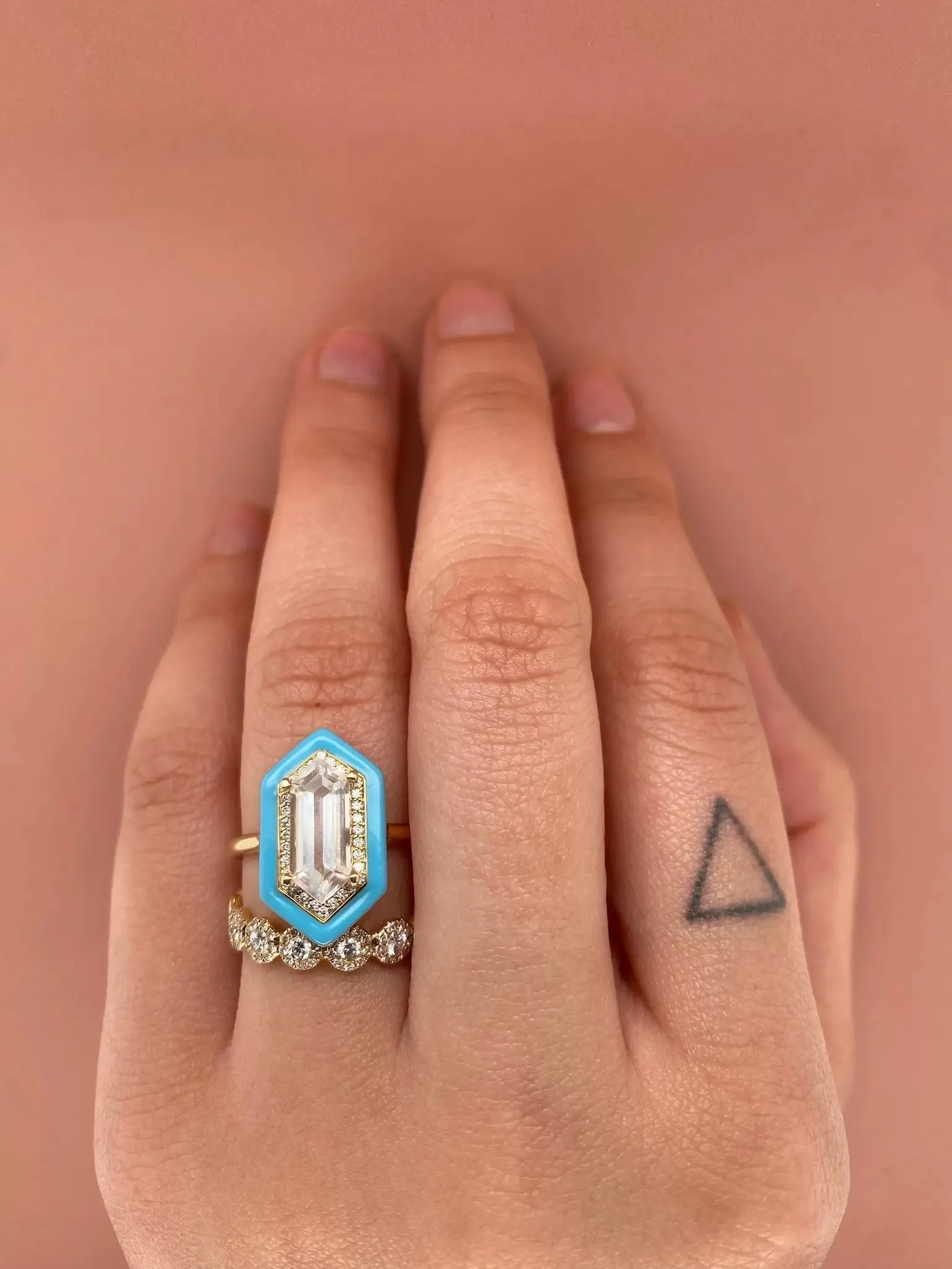Light Blue Yadira Ring