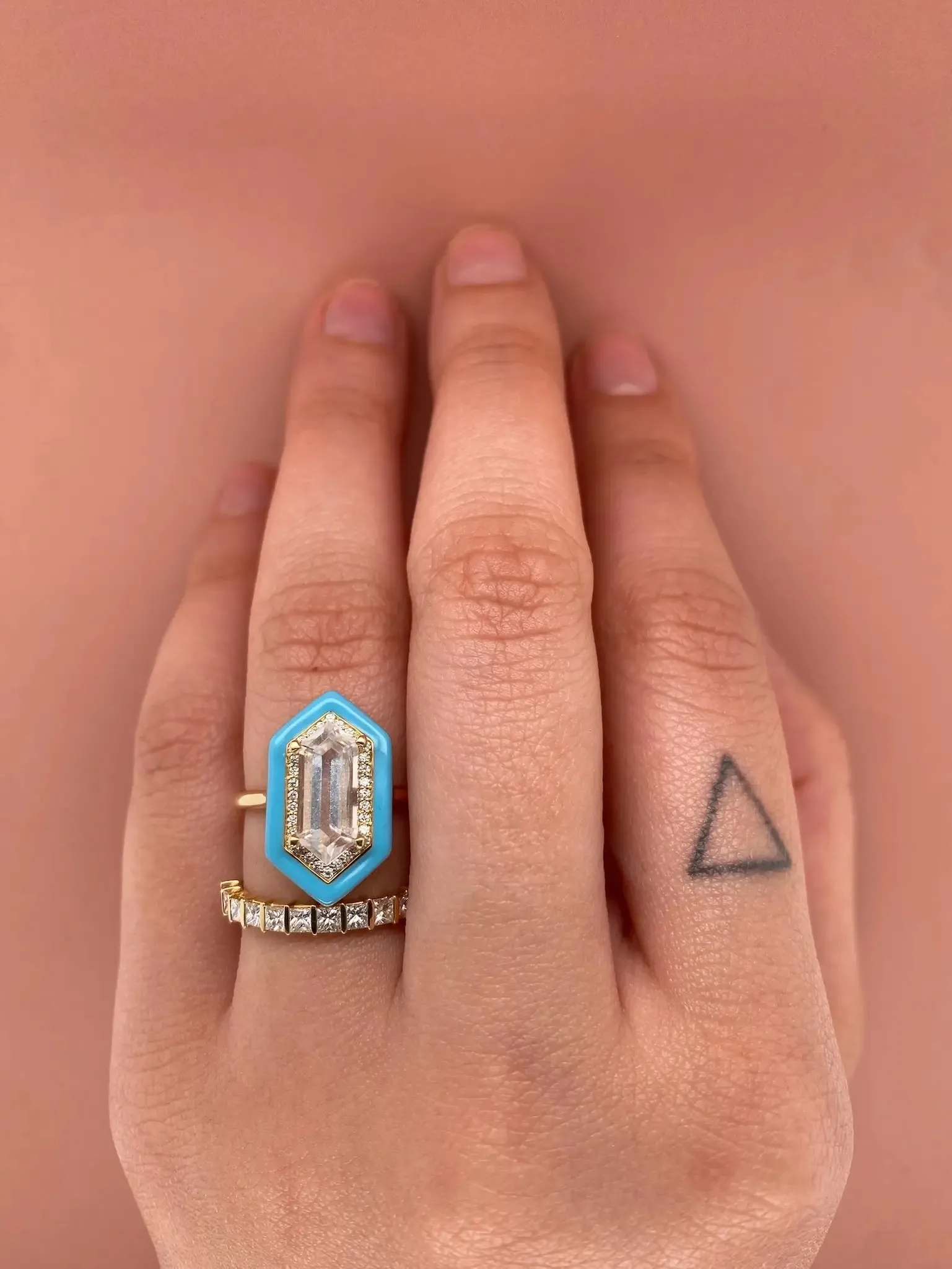 Light Blue Yadira Ring