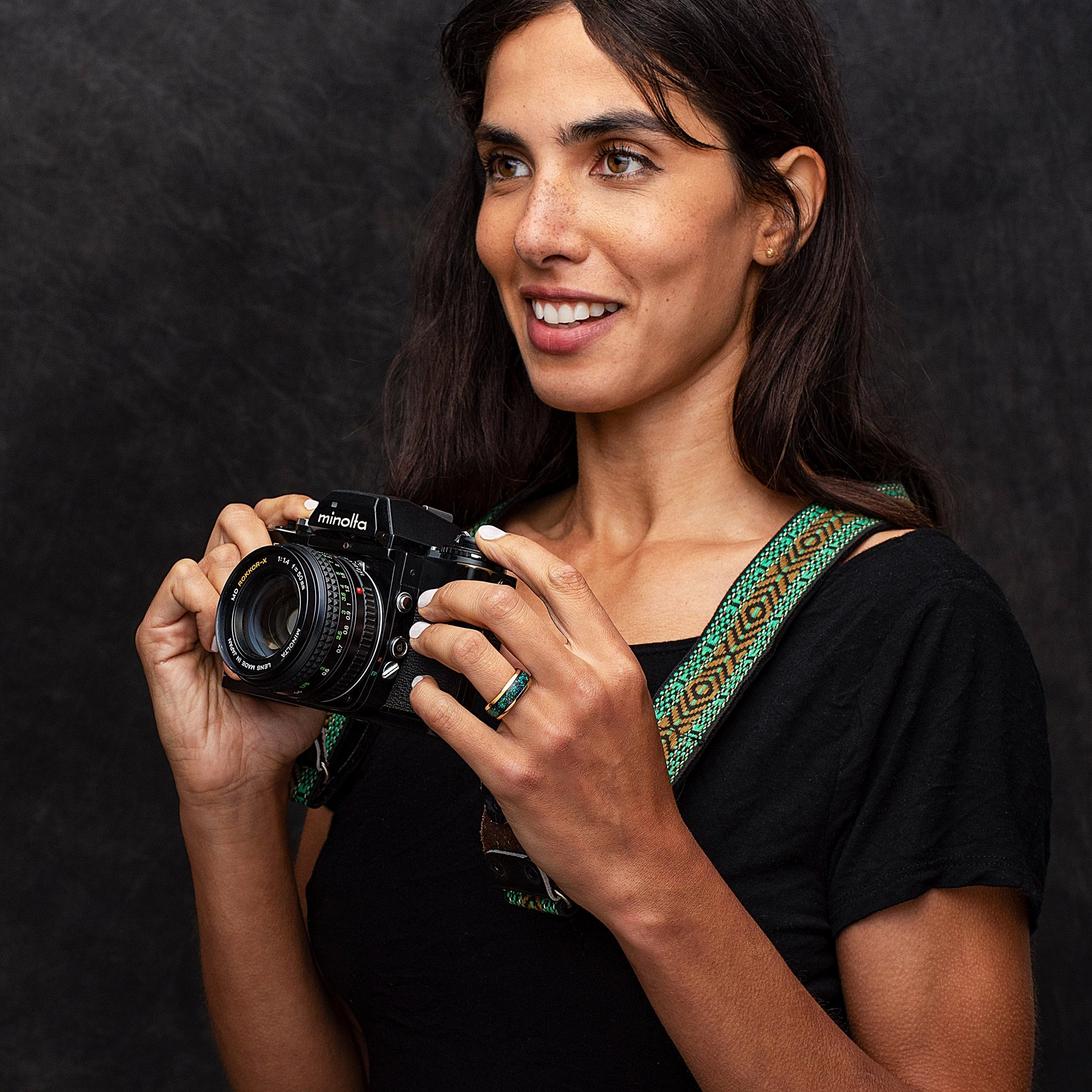 Classic Mark 100S JEWELRY Tungsten Wedding Ring for Men Women Opal Inlay Gold Band Comfort Fit Size 6-16