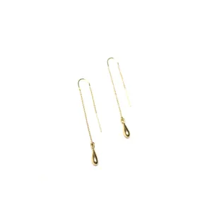 Liquid Gold  Threader Vermeil Earrings