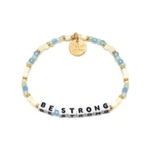 LITTLE WORDS PROJECT BE STRONG SEED BEAD BRACELET