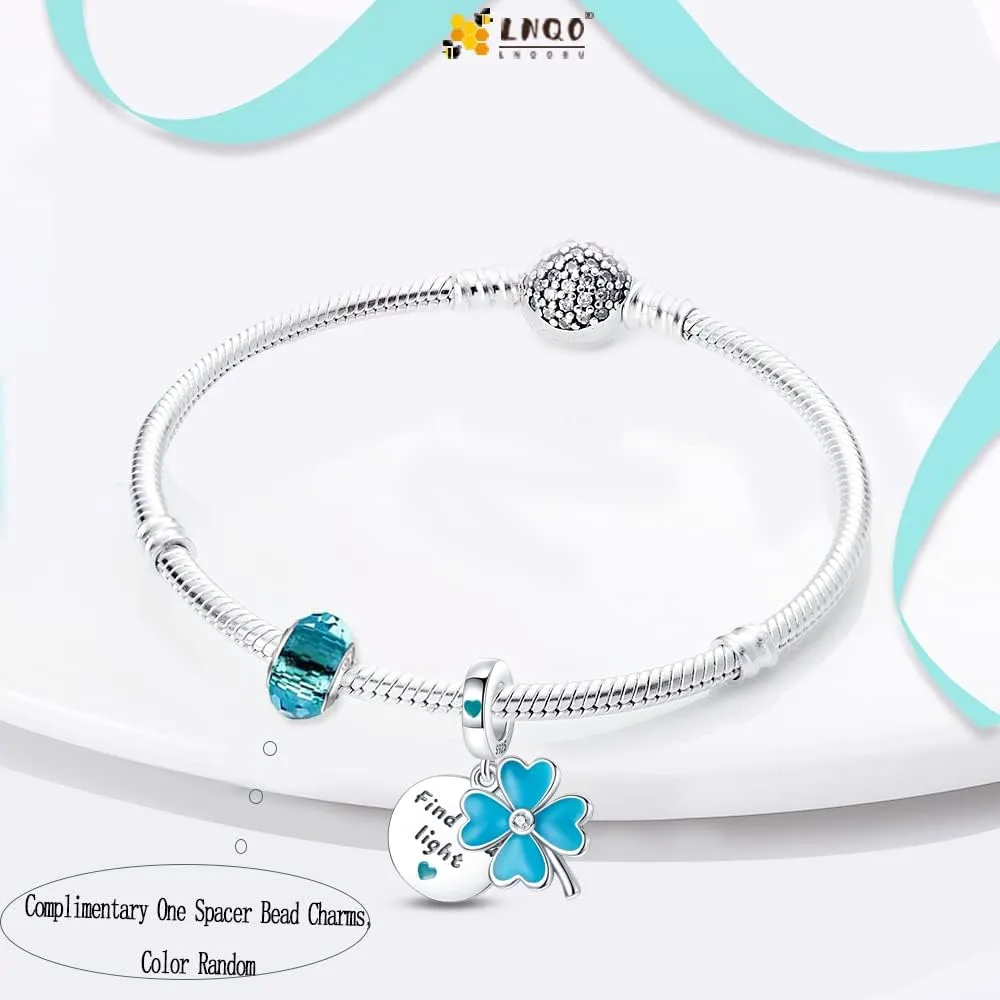 LNQOBU 925 Sterling Silver Charms Color-changing Chameleon Dangle Charms Beads Glow in the Dark Charms fits Charms Bracelets and Necklace Charms Jewelry Gift for Women