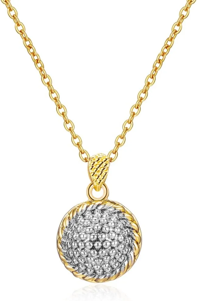 Locket Necklaces for Women, Dainty Initial Pearl Crystal Heart Pendant Necklaces Silver Chain Costume Jewelry for Her
