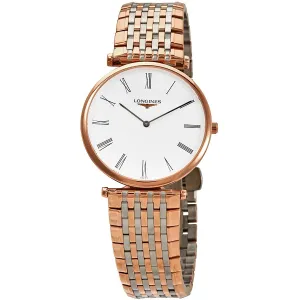 Longines La Grande Classique White Dial Rose Gold-tone Ladies Watch L4.709.1.21.7