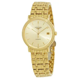 Longines Presence Automatic Gold Dial Ladies Watch L48212328