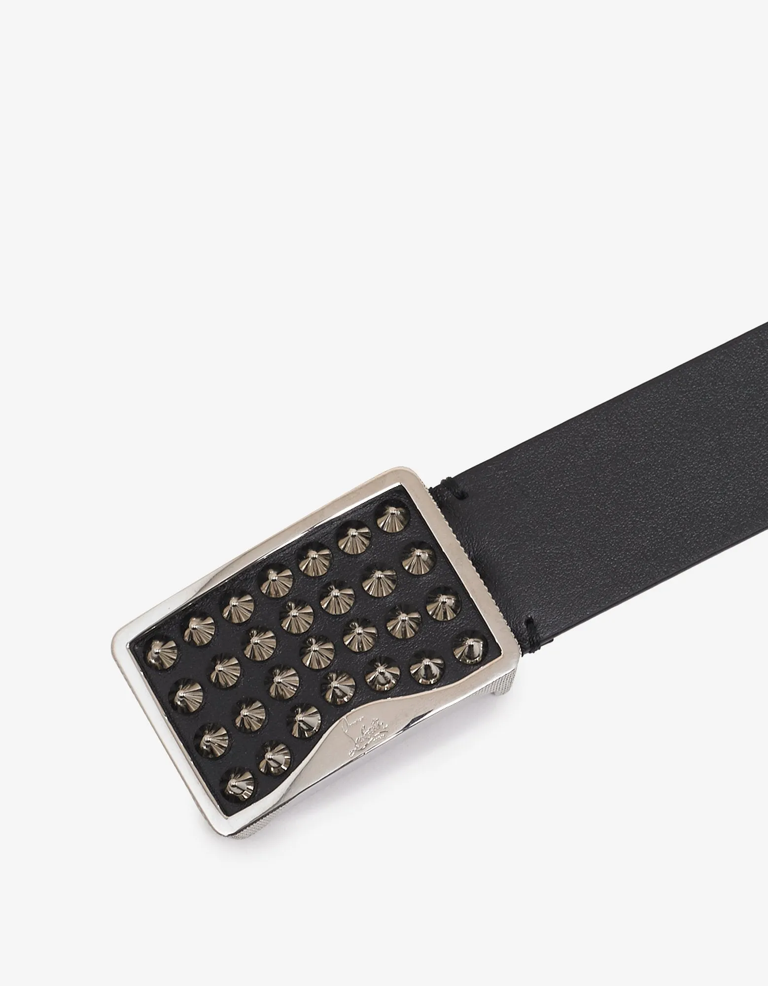 Louis Spikes Buckle Black Belt