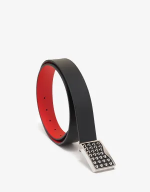 Louis Spikes Buckle Black Belt