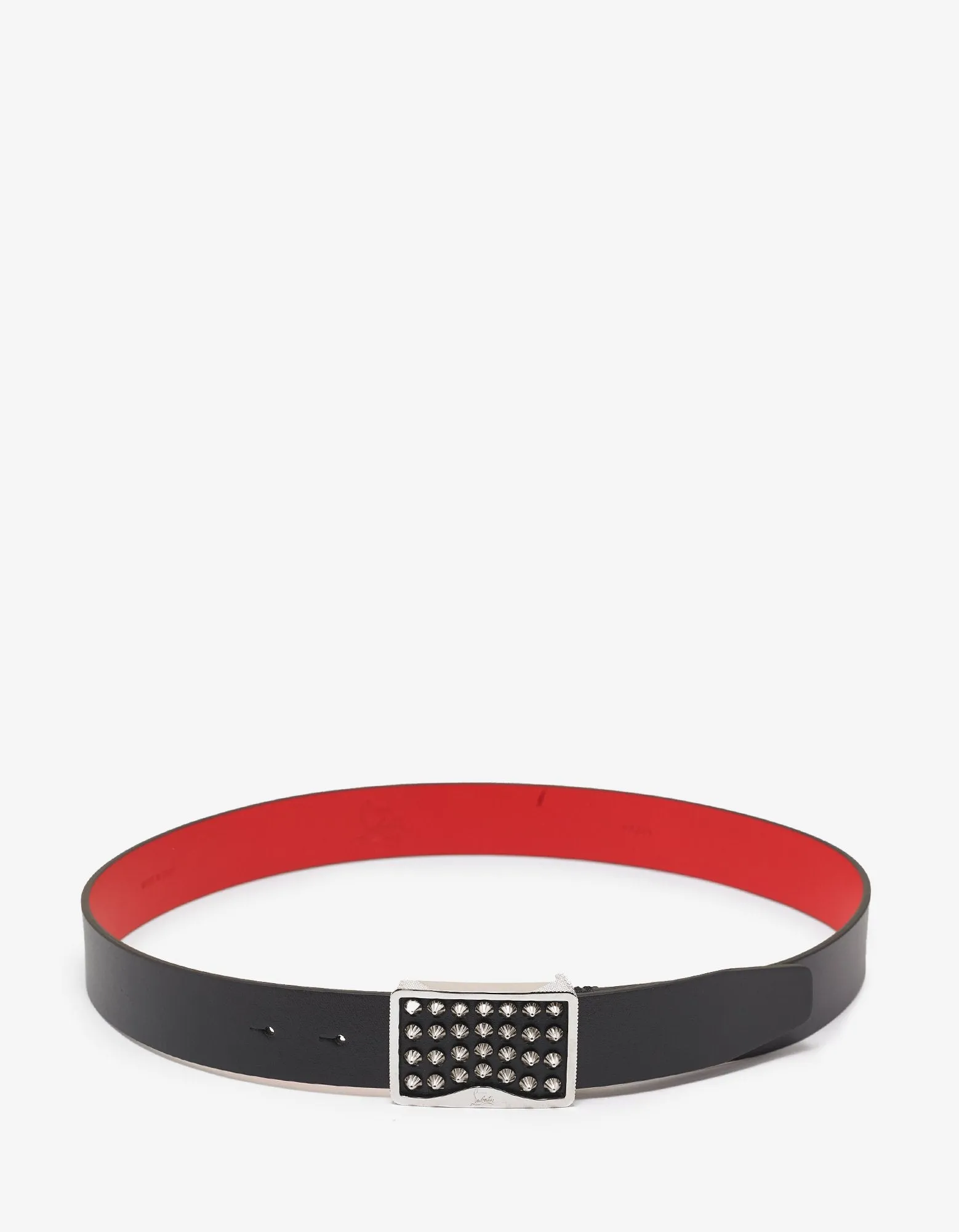 Louis Spikes Buckle Black Belt