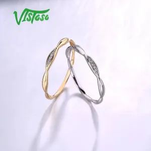 LUX Faithful 14K Yellow/White Gold Promise Ring