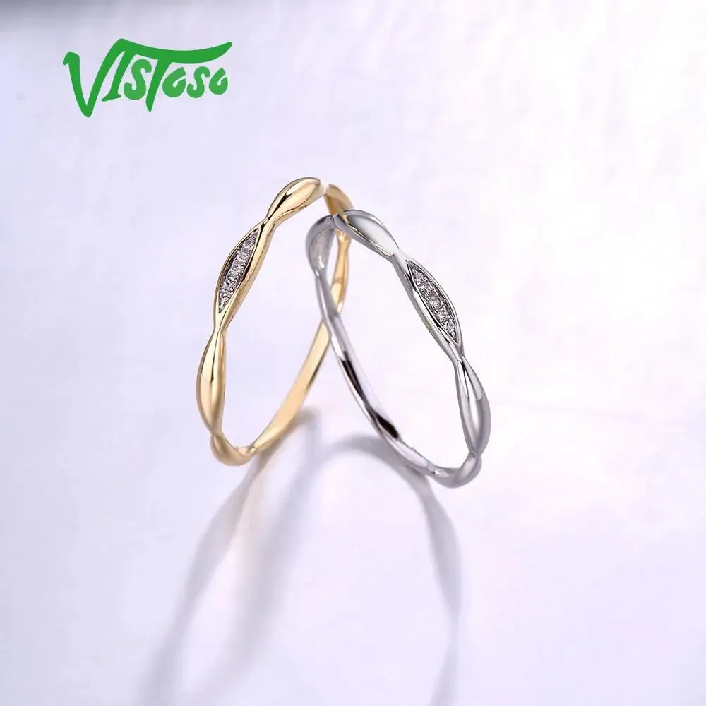 LUX Faithful 14K Yellow/White Gold Promise Ring