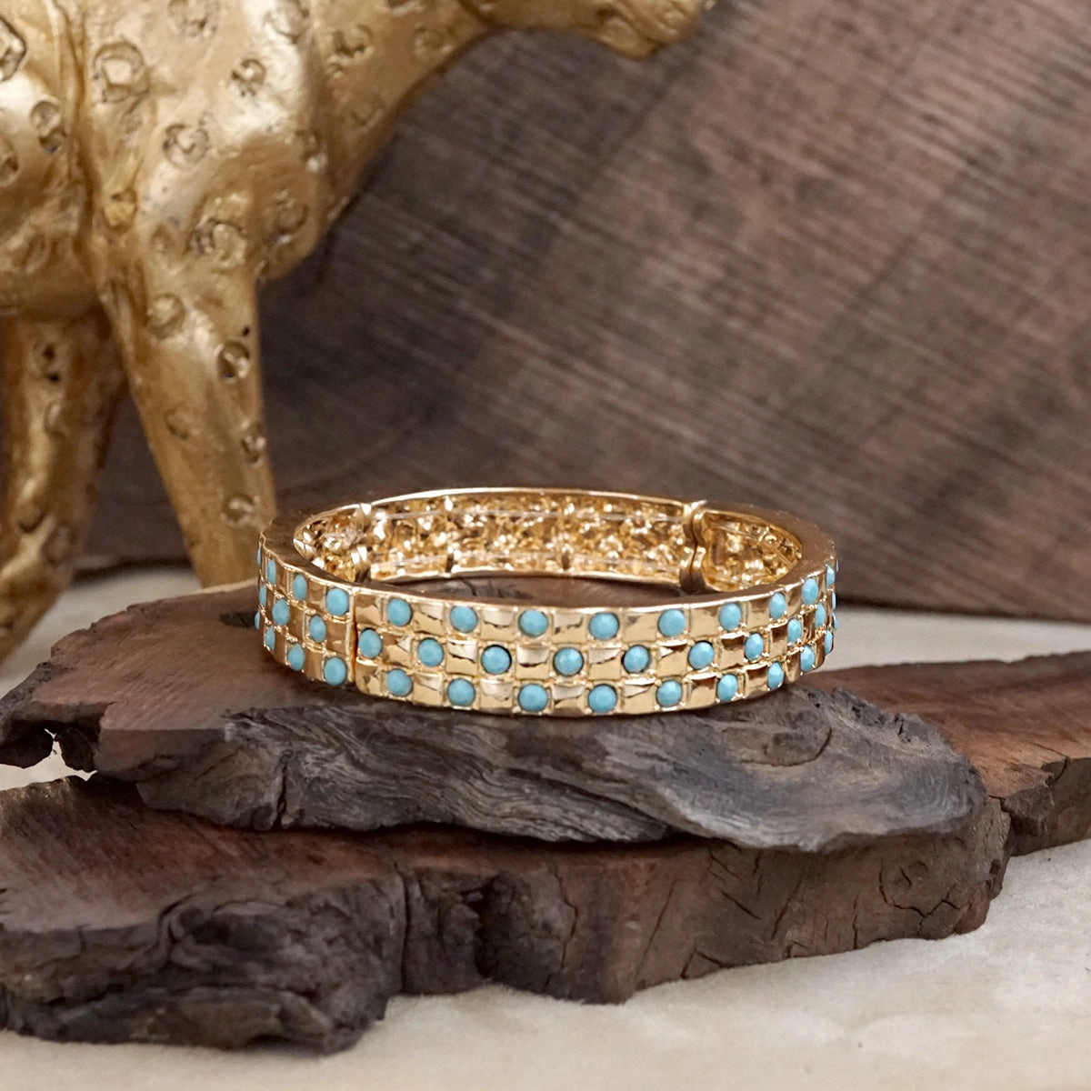 Luxe Check ?C Checker Crystal Stretch Bangle Justified Cost