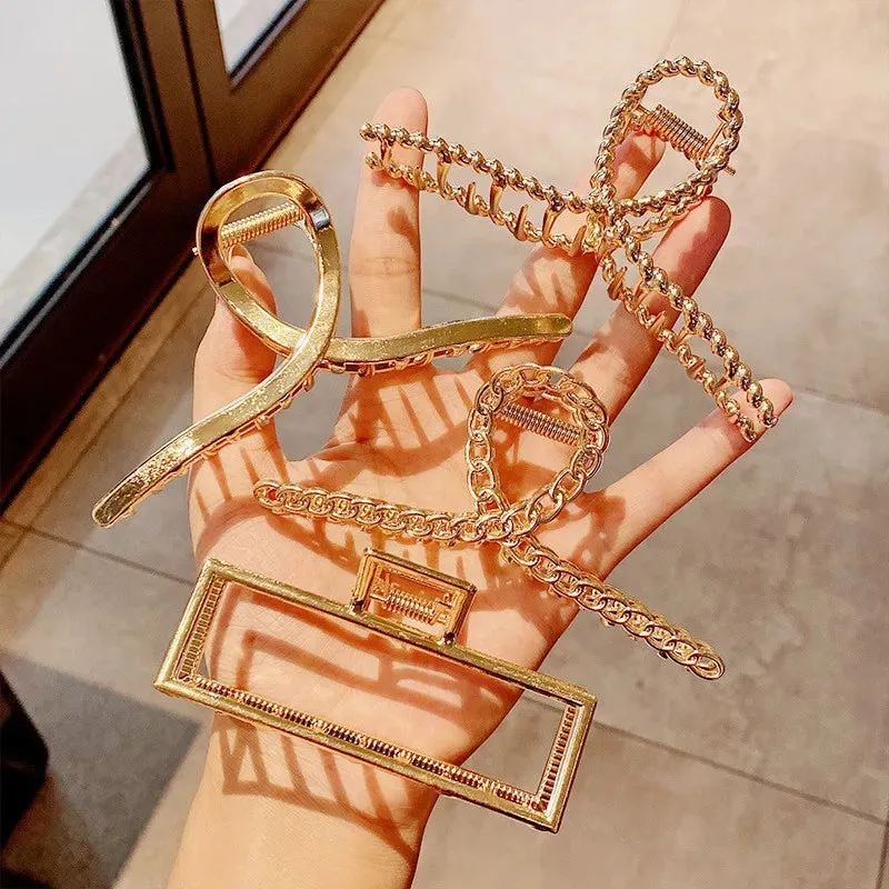 Luxury Golden Butterfly Hair Claw