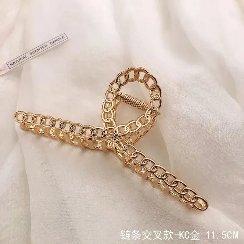 Luxury Golden Butterfly Hair Claw