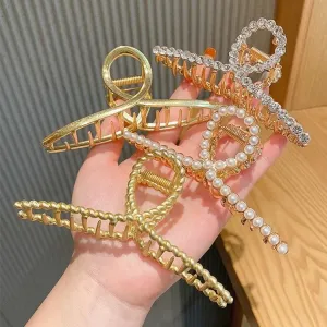 Luxury Golden Butterfly Hair Claw