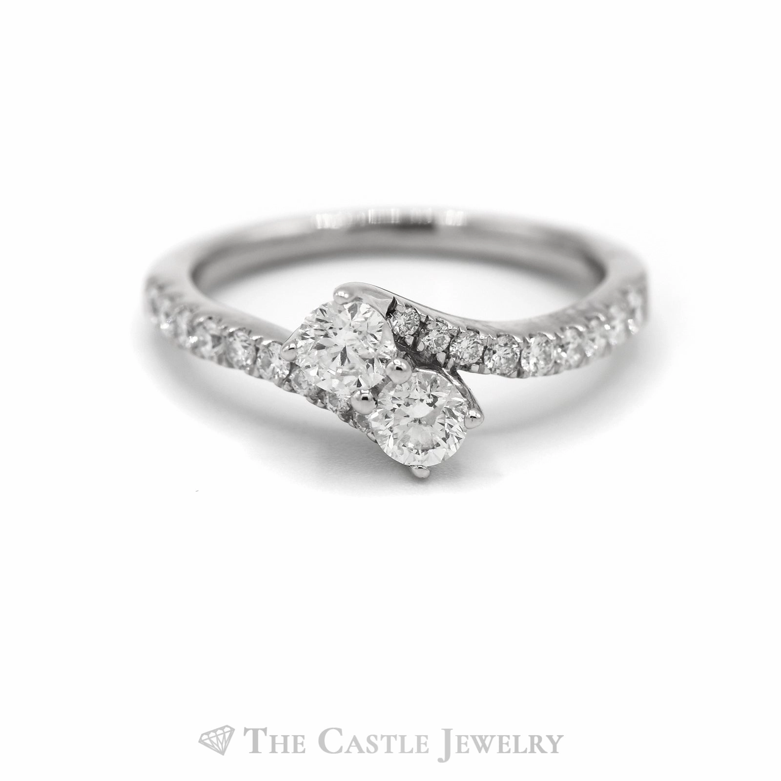 Fashion Set Ever Us 3/4 Carat Diamond Wedding Band in 14KT White Gold