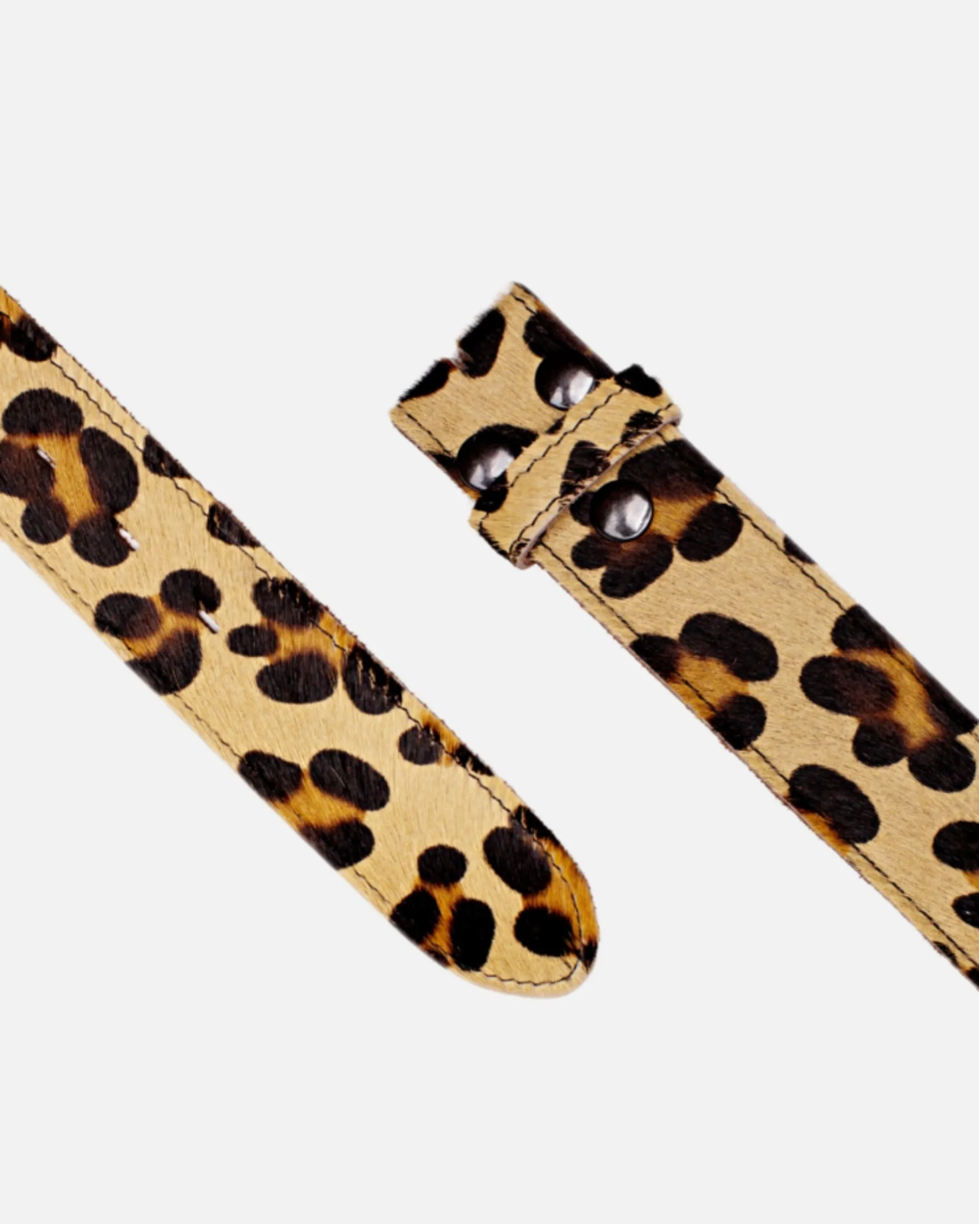 MADE TO ORDER Flavia | Cow-Hair Leather Belt with Removable Buckle