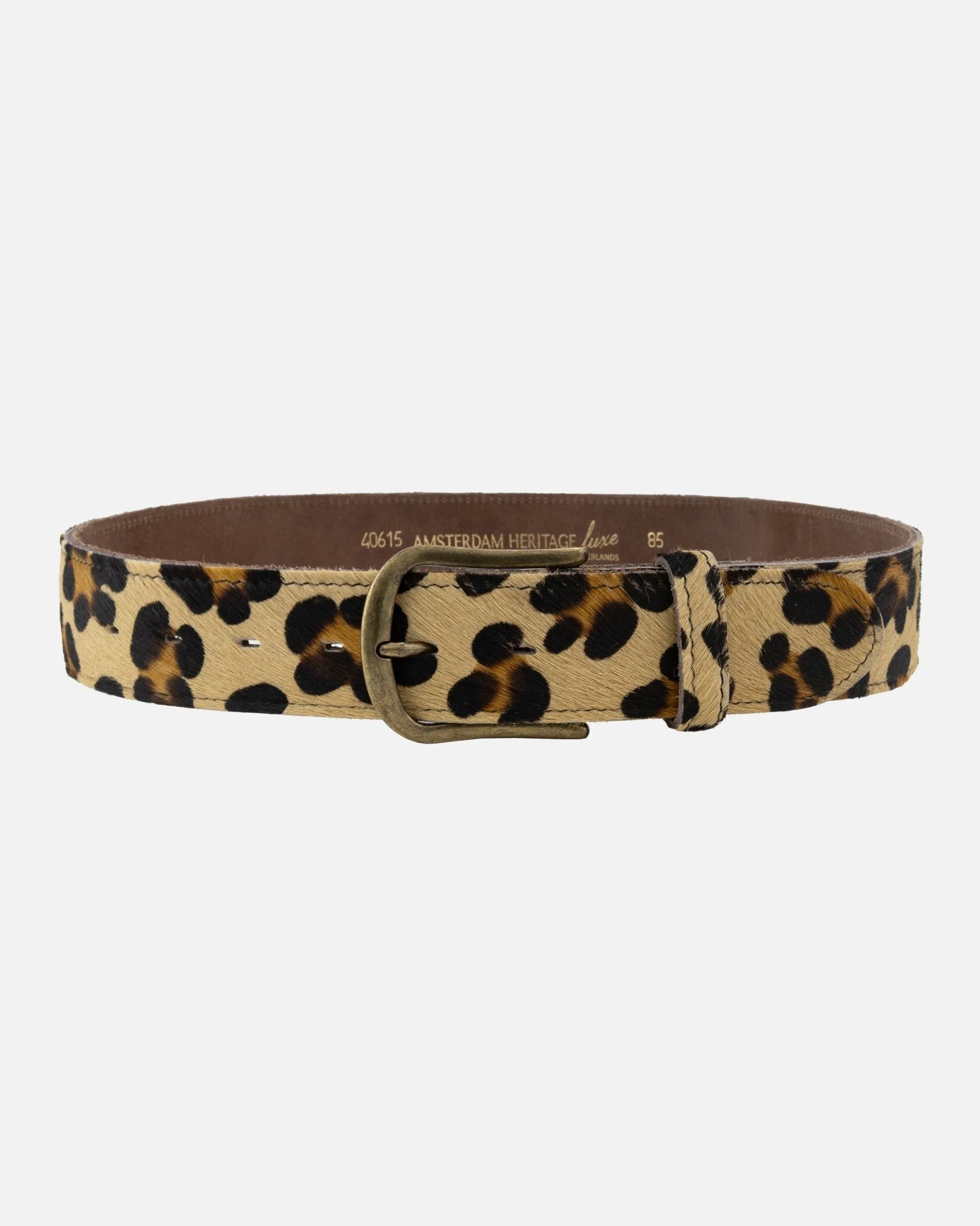 MADE TO ORDER Flavia | Cow-Hair Leather Belt with Removable Buckle