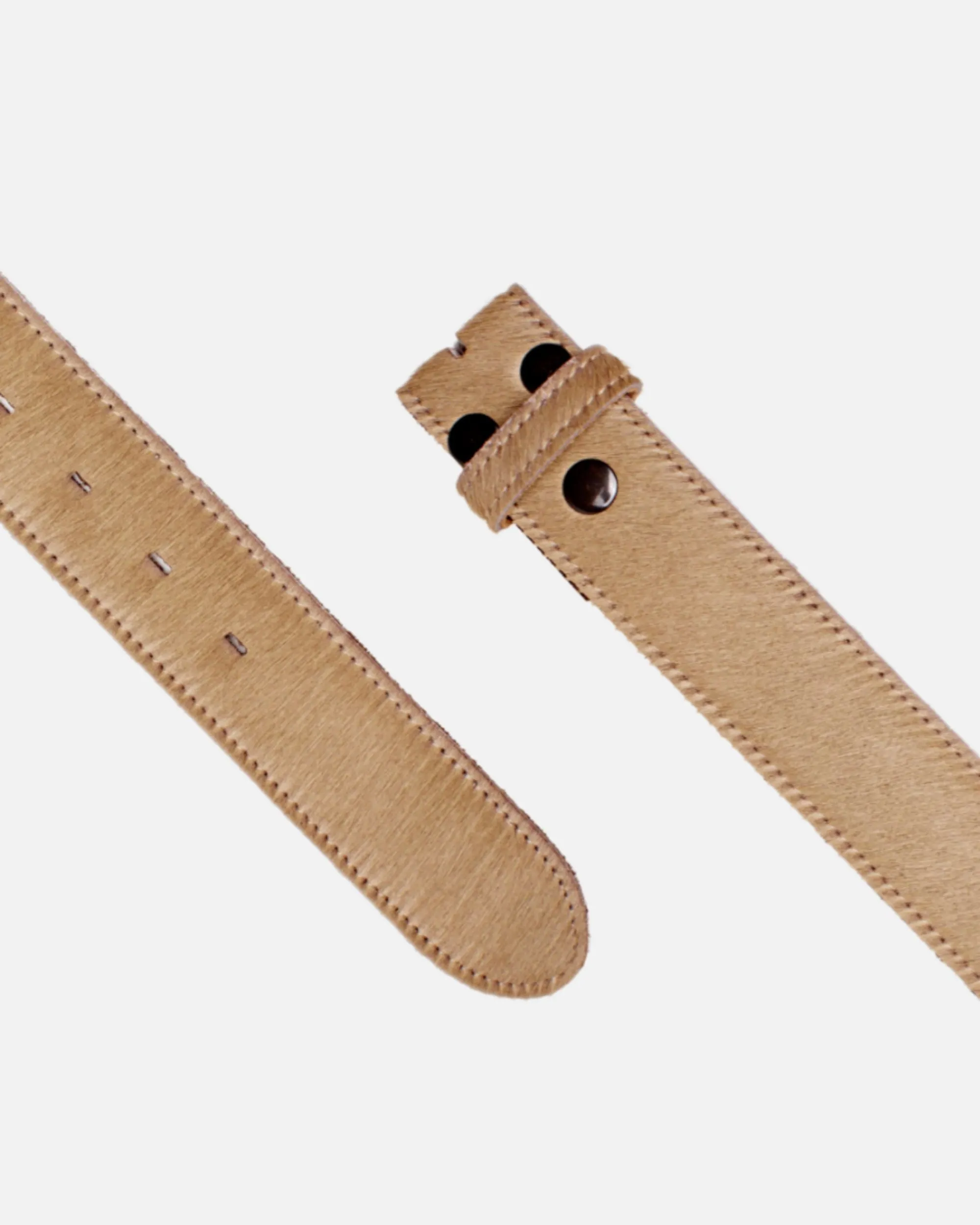 MADE TO ORDER Flavia | Cow-Hair Leather Belt with Removable Buckle