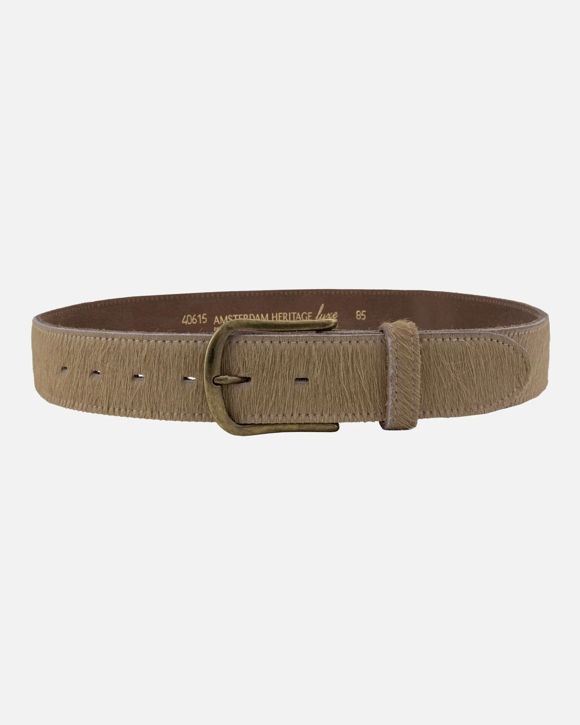 MADE TO ORDER Flavia | Cow-Hair Leather Belt with Removable Buckle