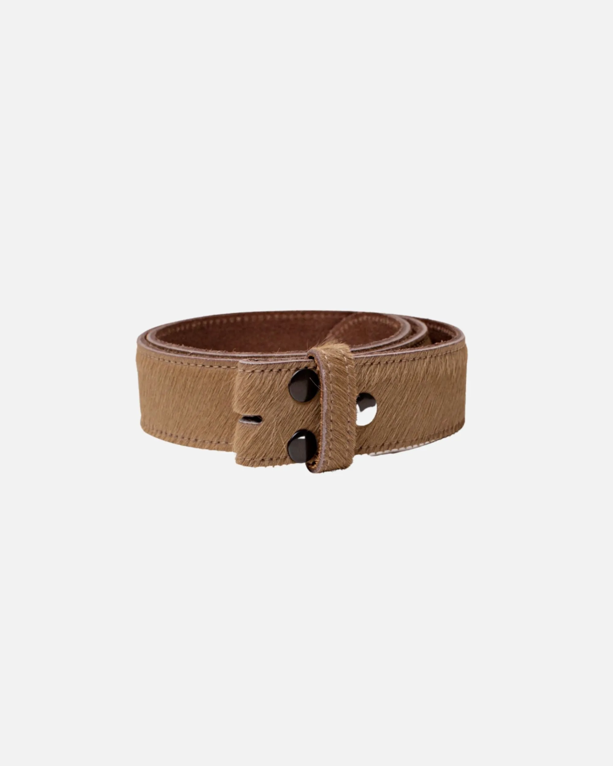 MADE TO ORDER Flavia | Cow-Hair Leather Belt with Removable Buckle
