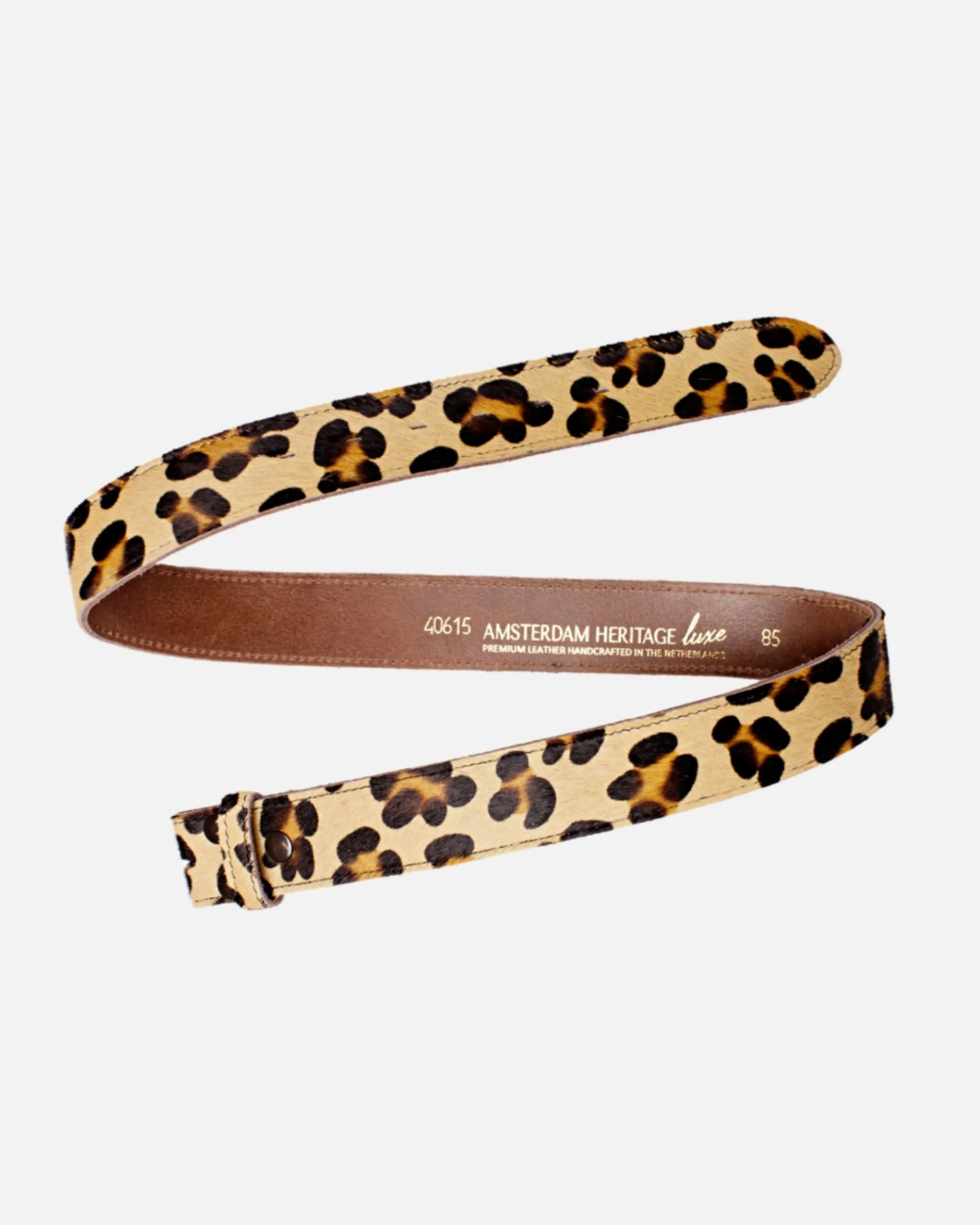 MADE TO ORDER Flavia | Cow-Hair Leather Belt with Removable Buckle