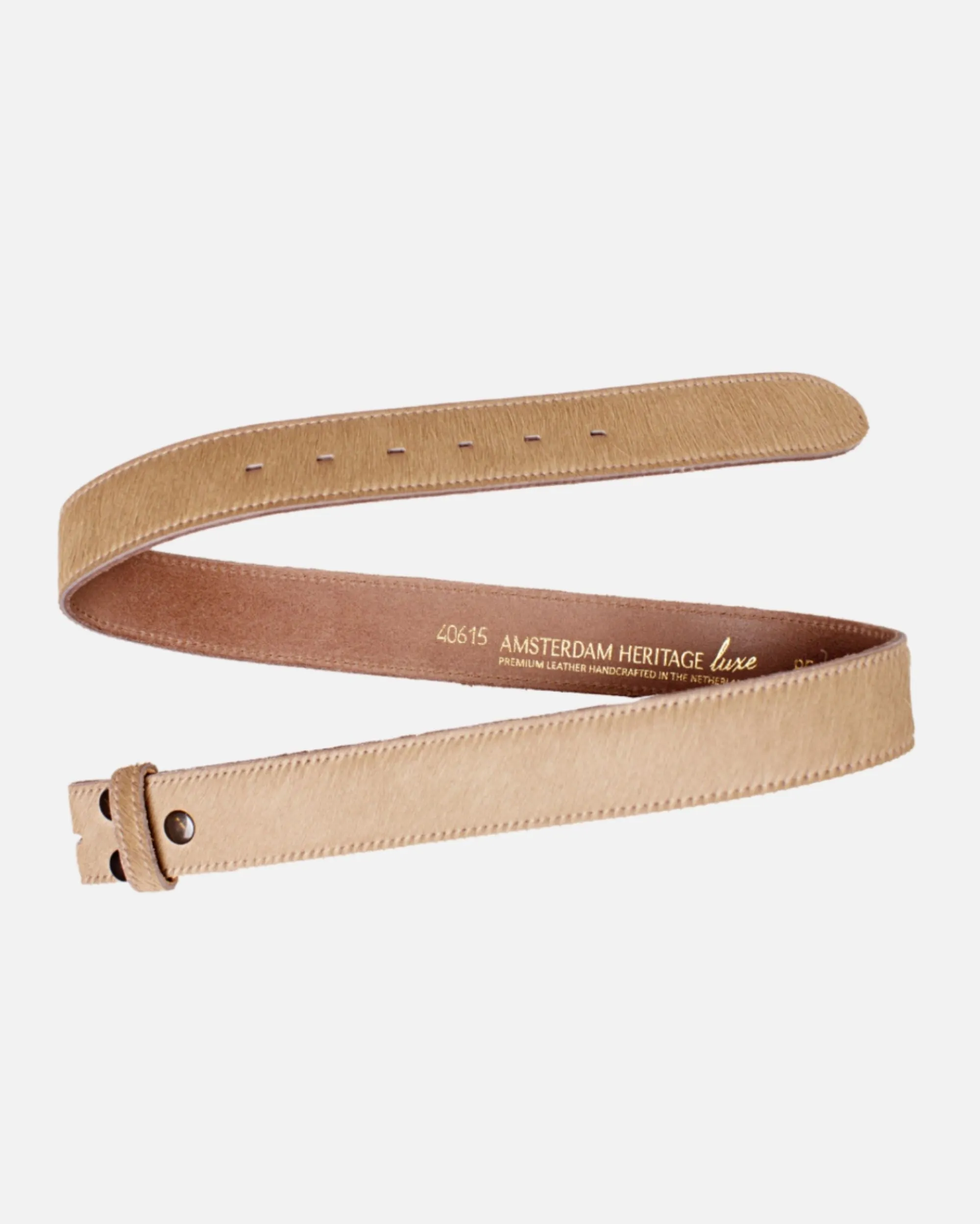 MADE TO ORDER Flavia | Cow-Hair Leather Belt with Removable Buckle