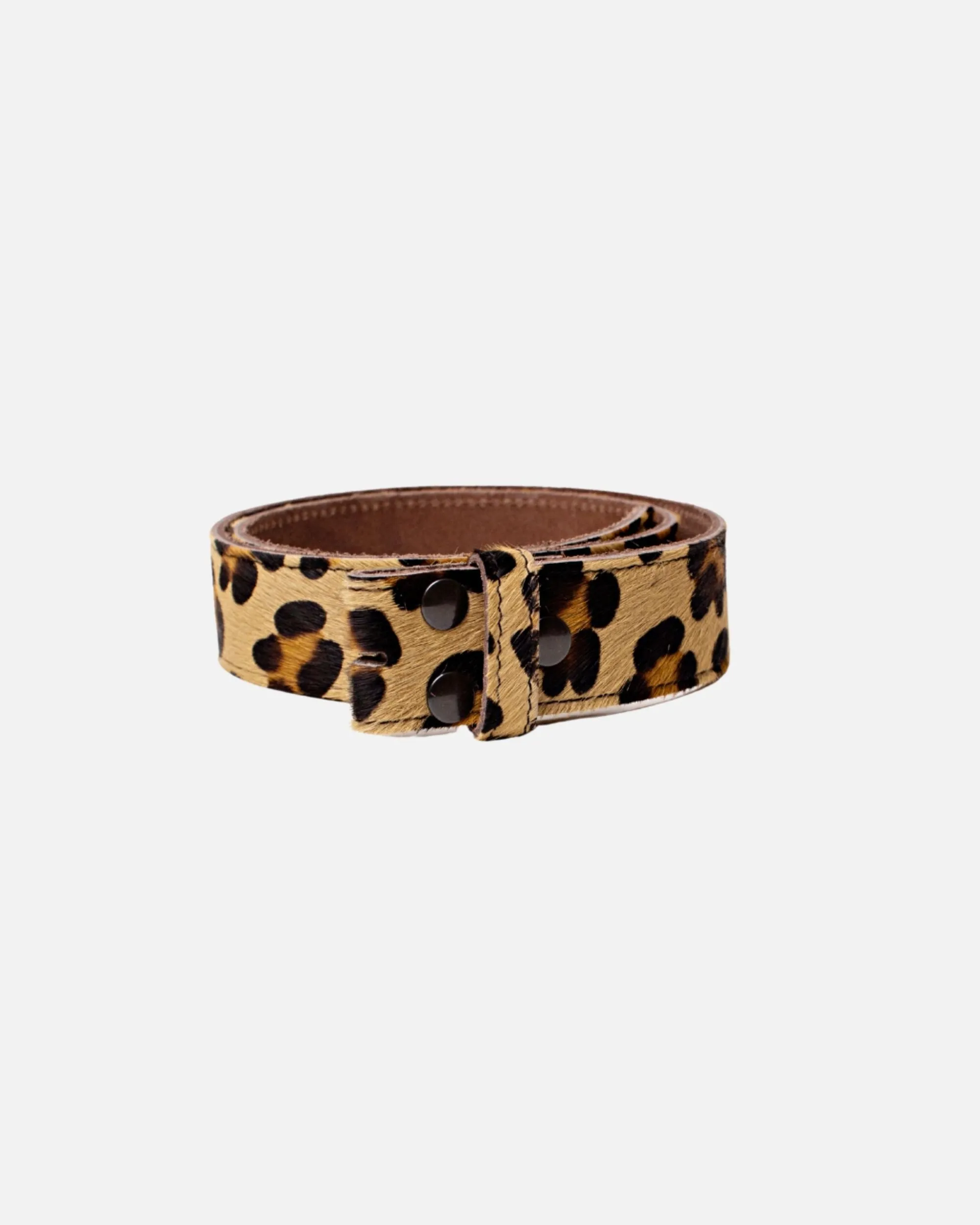 MADE TO ORDER Flavia | Cow-Hair Leather Belt with Removable Buckle