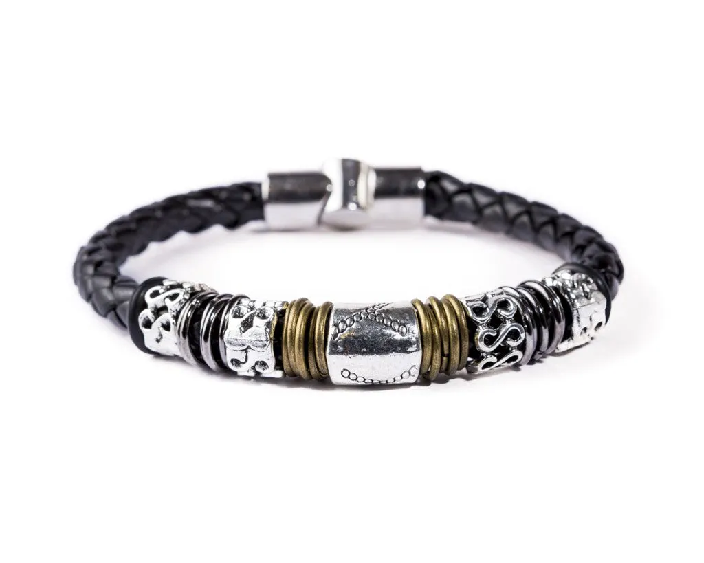 Magnetic Leather Bracelet - Madrid A