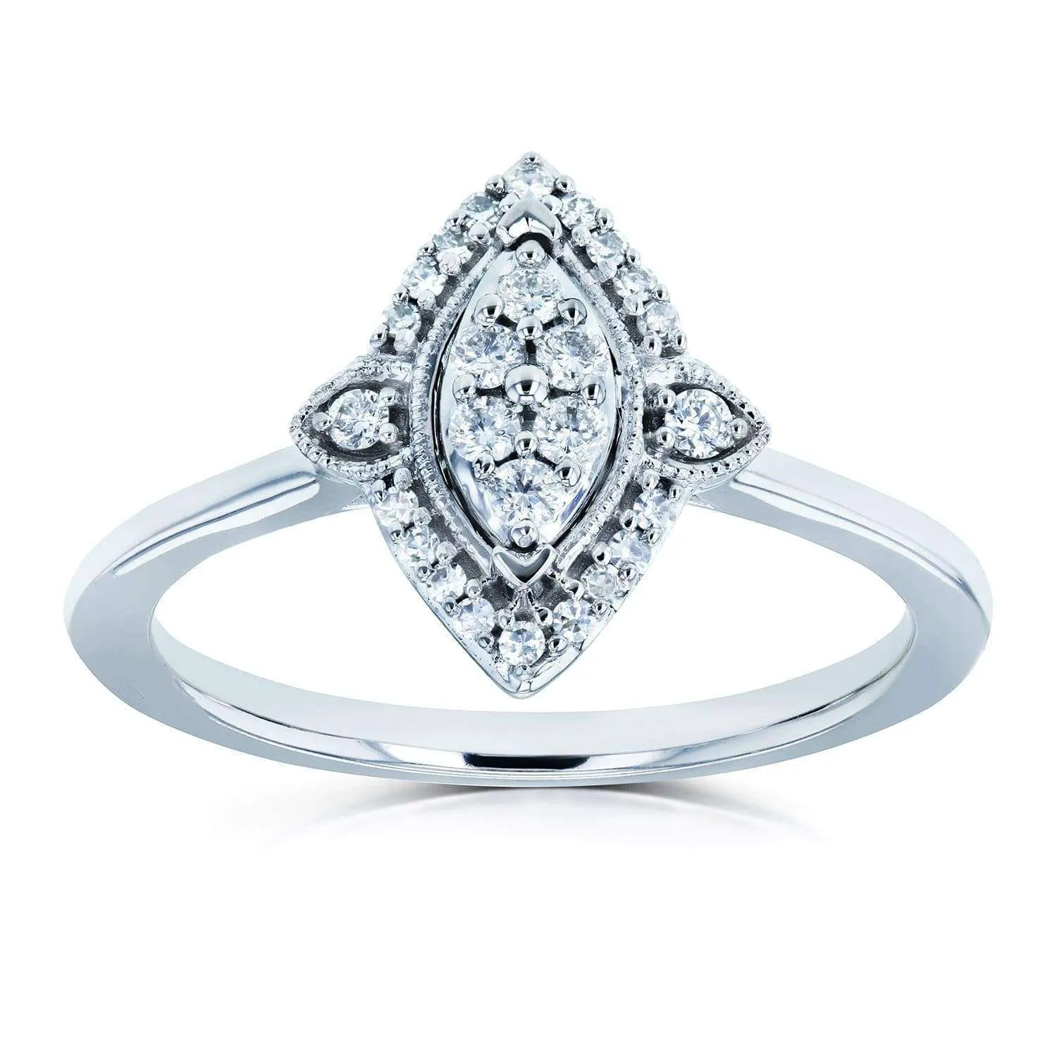Marquise Cluster Diamond Promise Ring