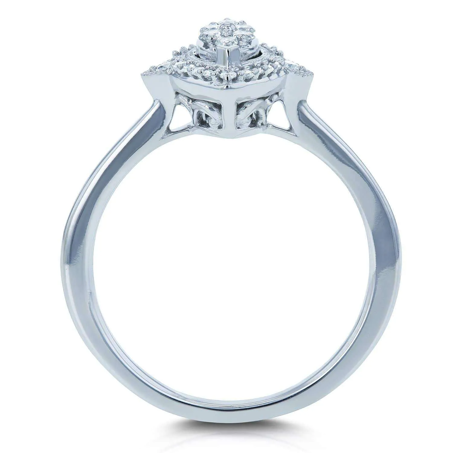 Marquise Cluster Diamond Promise Ring