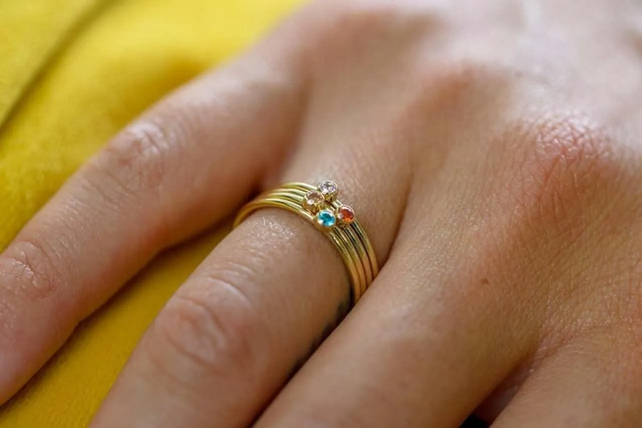 May Birthstone Ring