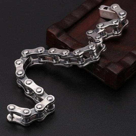 Cycolinks 925 Sterling Silver Bike Chain Bracelet 10mm/13mm Cultural Perspective Sacred Symbol