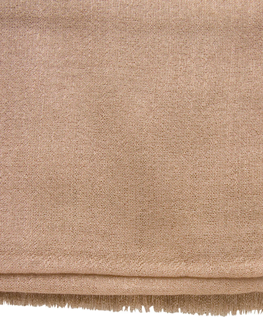Medium Beige Cashmere Silk Lurex Scarf