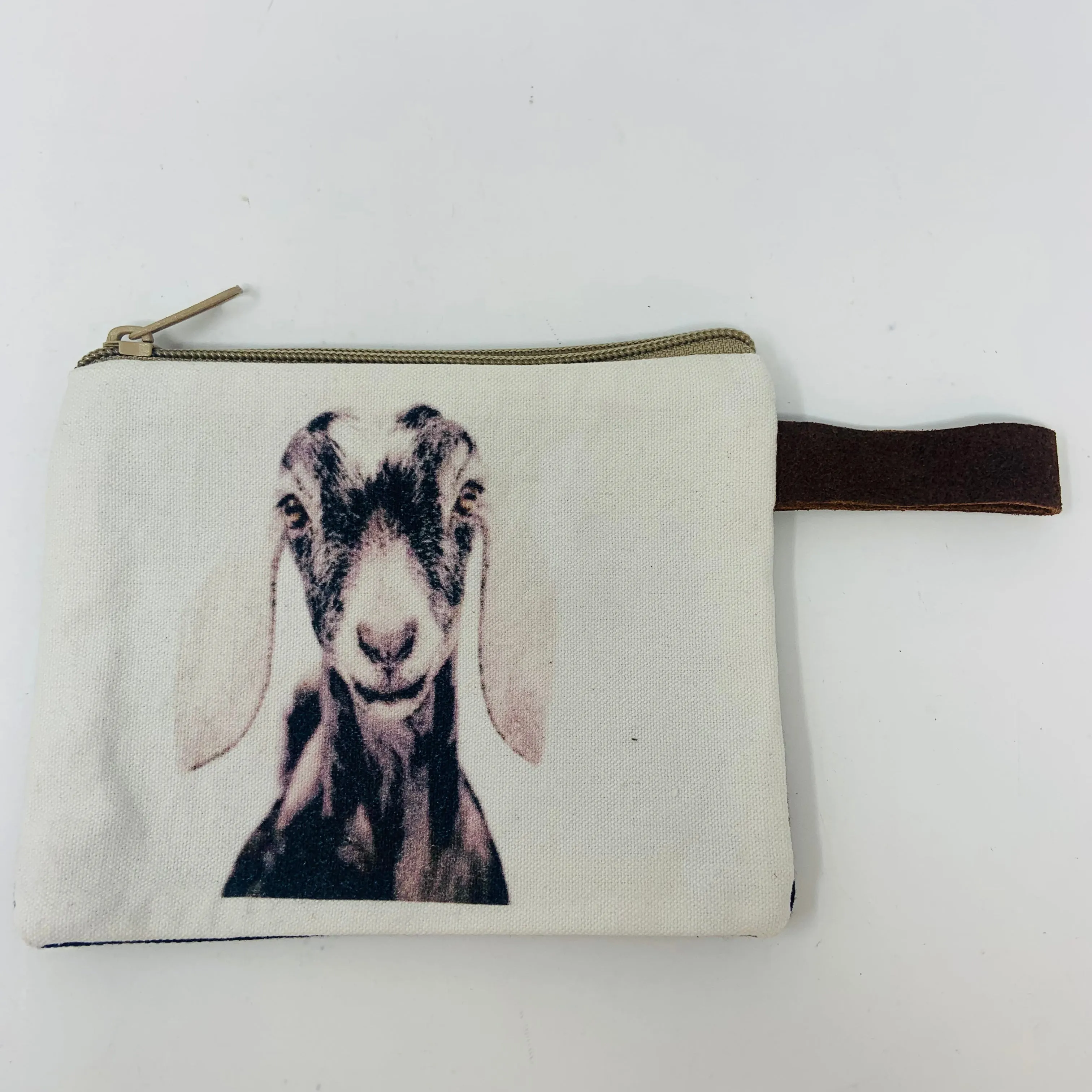 Medium Canvas Goat Pouch