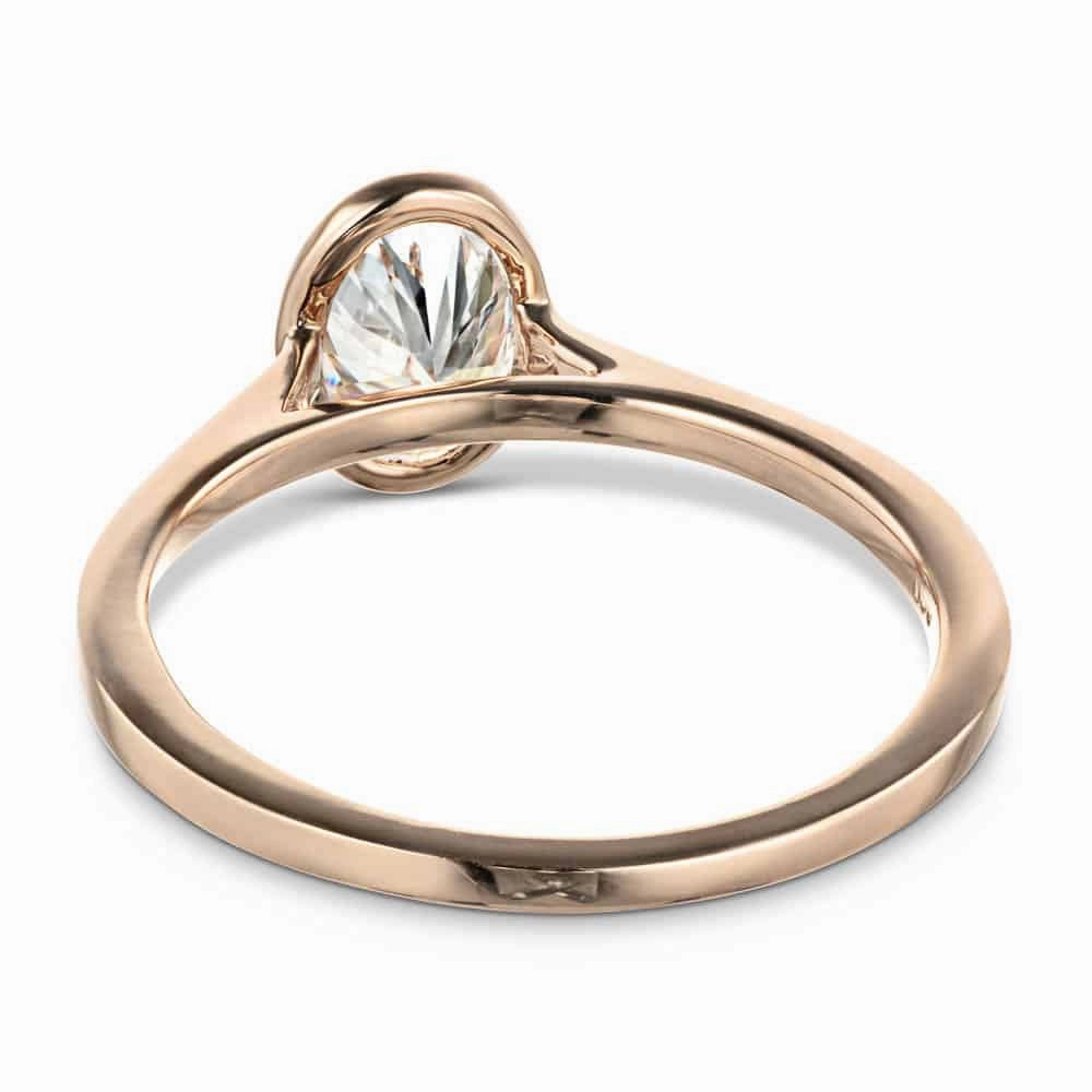 Practical Style Melodie Lab Grown Diamond Bezel Solitaire Engagement Ring