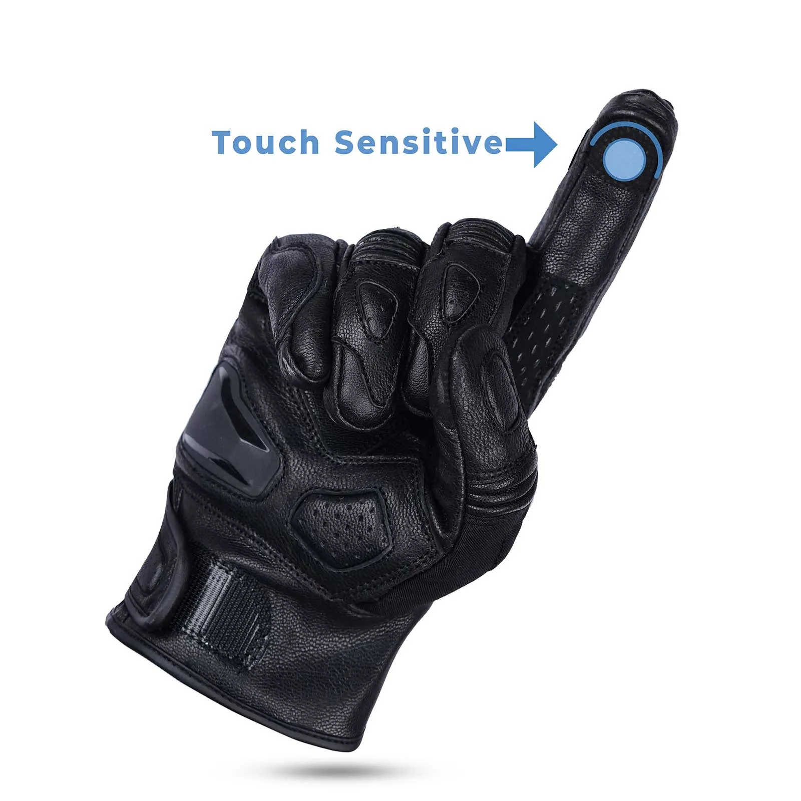 Men’s CE-Certified Motorcycle Gloves with Protective Knuckles