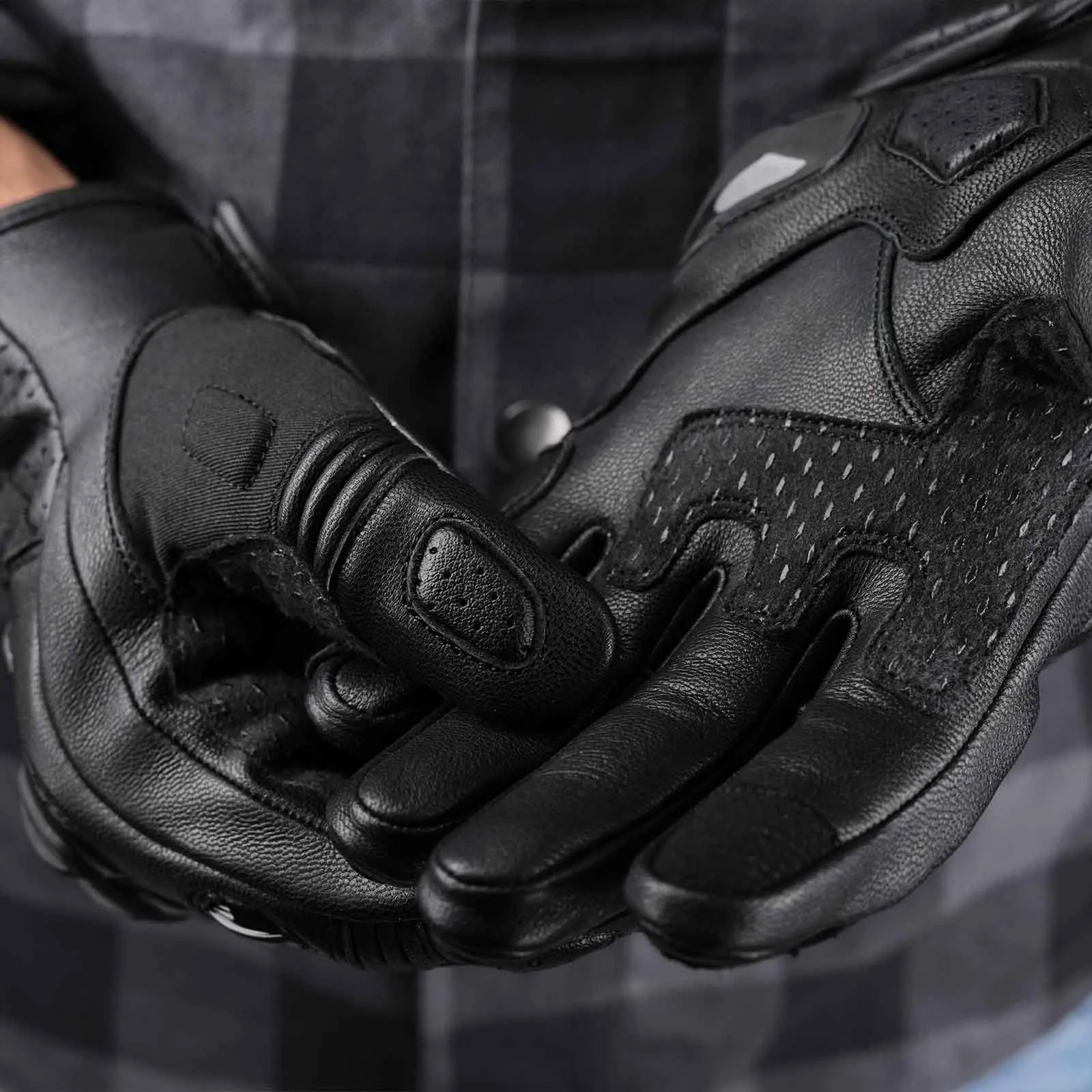 Men’s CE-Certified Motorcycle Gloves with Protective Knuckles