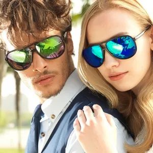 Men's Colorful Classical Frog Aviator Sunglasses Unisex Oculos De Sol Feminino Vintage Polarized Sunglasses Women