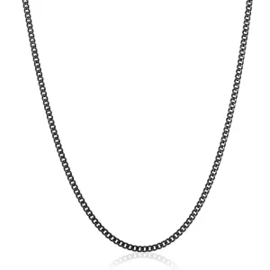 Men'S Gold Plated Stainless Steel Rounded Curb Chain Necklace (3.5Mm) - 22"