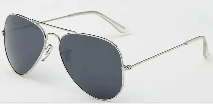 Men’s Retro Silver Sun Glasses