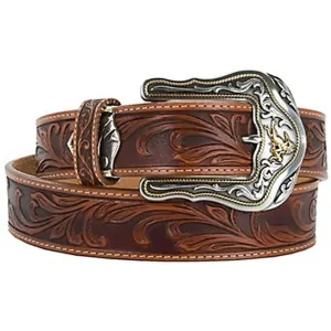 Men's Tony Lama Westerly Leather Belt by Leegin C41514