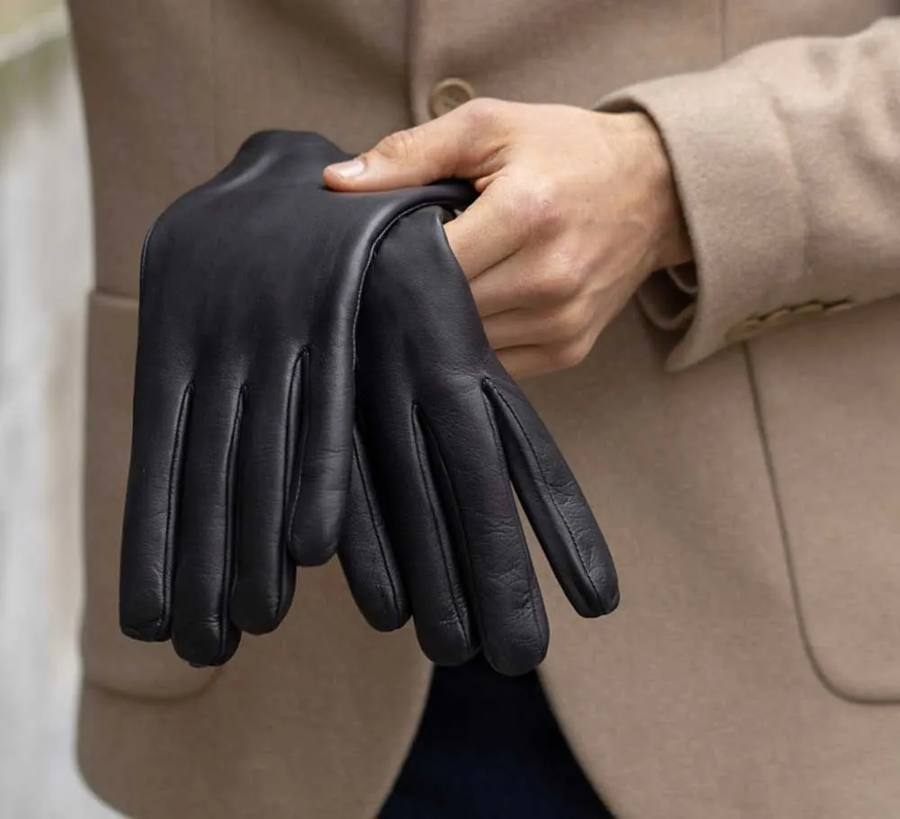 Men's Touchscreen Cashmere Lined Gloves
