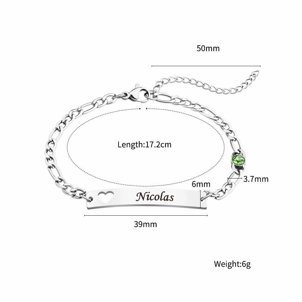 Unforgettable Fusion Final Perspective No-tarnish Medical Grade Titaium Custom Engraved lLove Couple Shop Personalized Bracelets