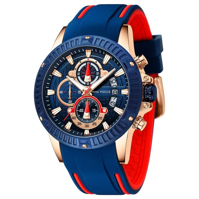 MFPro™ Men's Blue Casual Sports Quartz Waterproof Wrist Watch