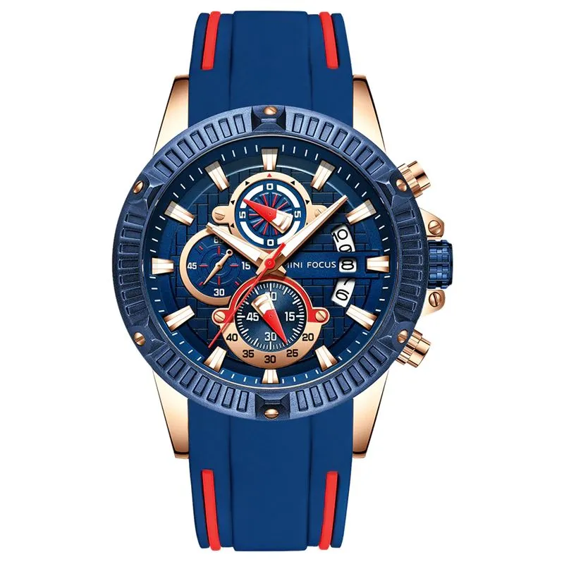 MFPro™ Men's Blue Casual Sports Quartz Waterproof Wrist Watch